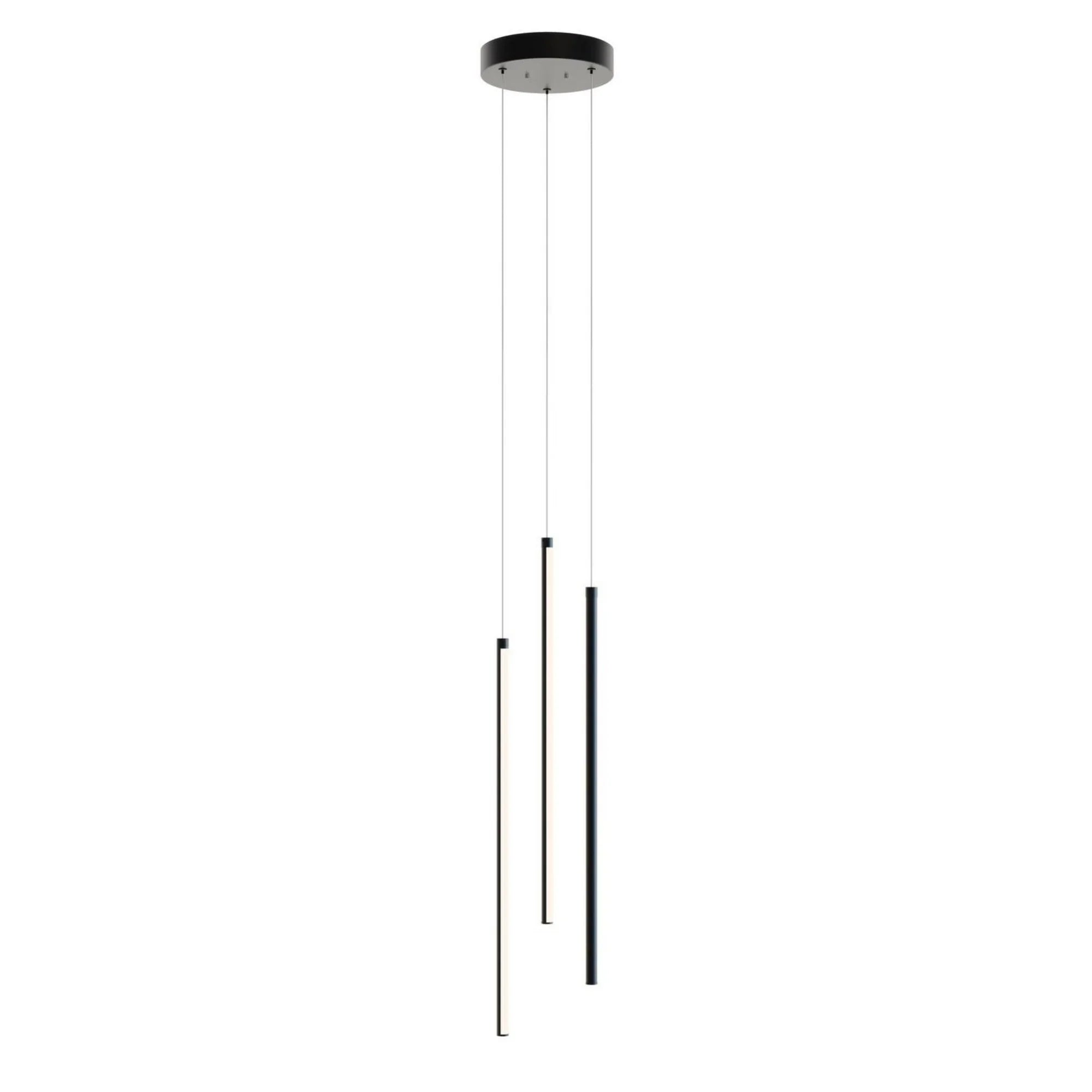 Rosemont 24" LED Multi-Port Pendant, Black Finish - Bees Lighting