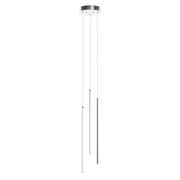 Rosemont 24" LED Multi-Port Pendant, Satin Nickel Finish - Bees Lighting