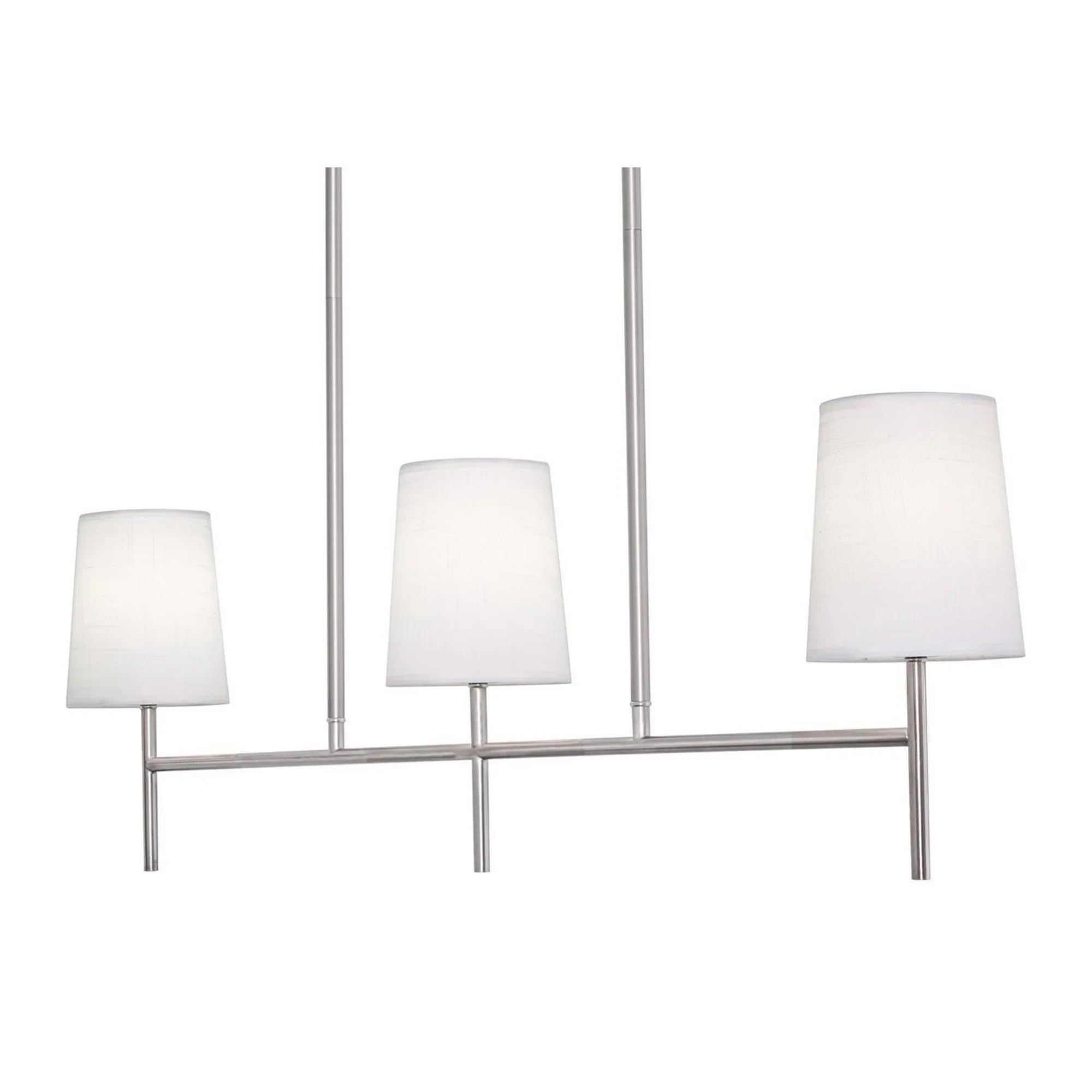 Rose 36" 3-Light Linear Pendant, Satin Nickel Finish - Bees Lighting
