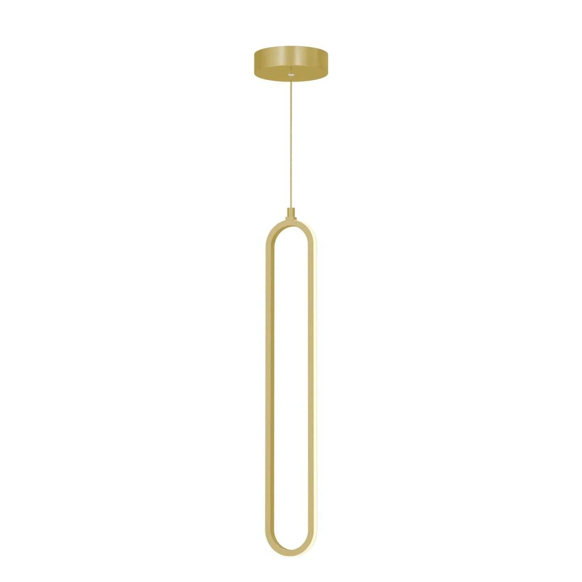 Sienna 23" LED Pendant, Gold Finish - Bees Lighting