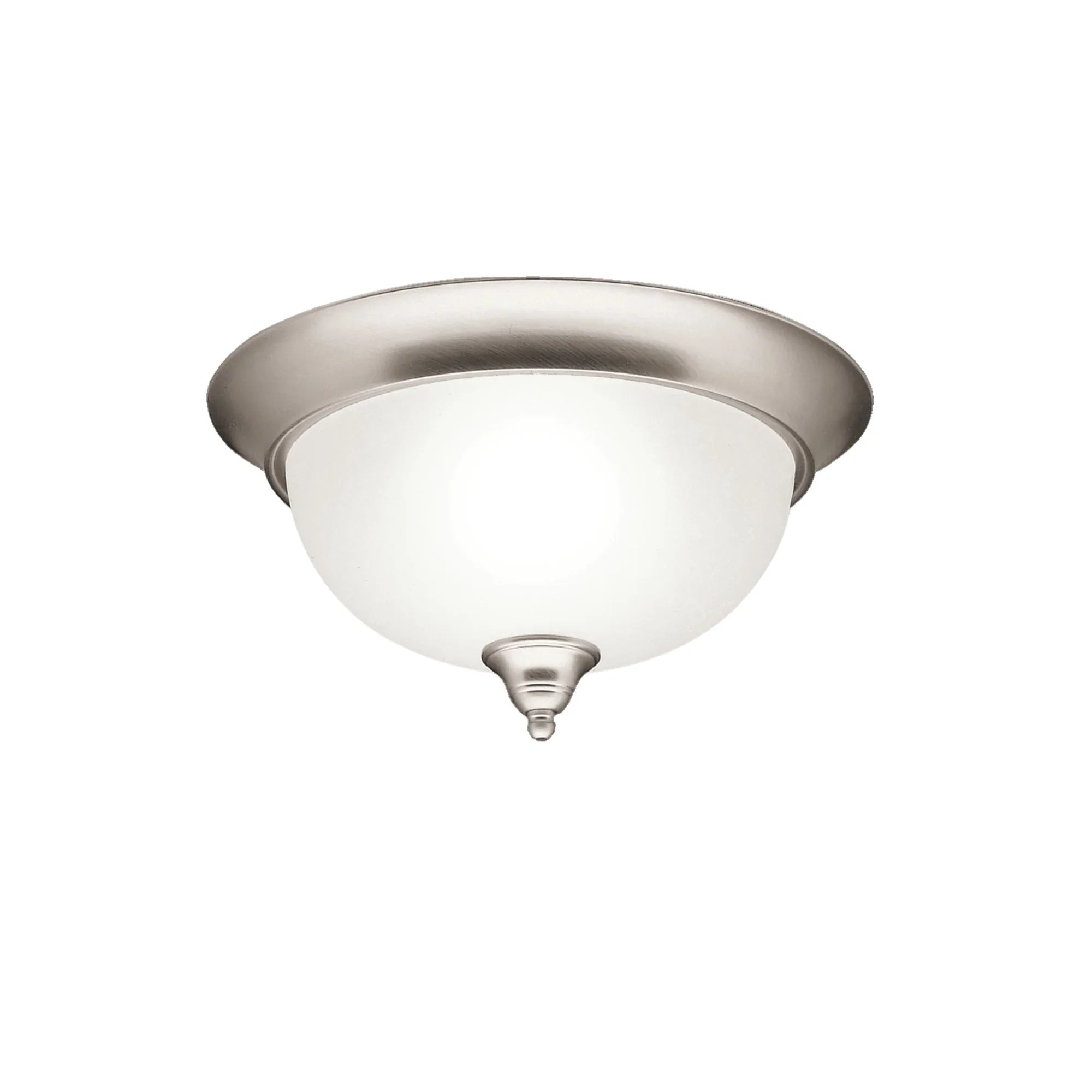 Dover 13" 2-Light Flush Mount, Brushed Nickel Finish - Bees Lighting