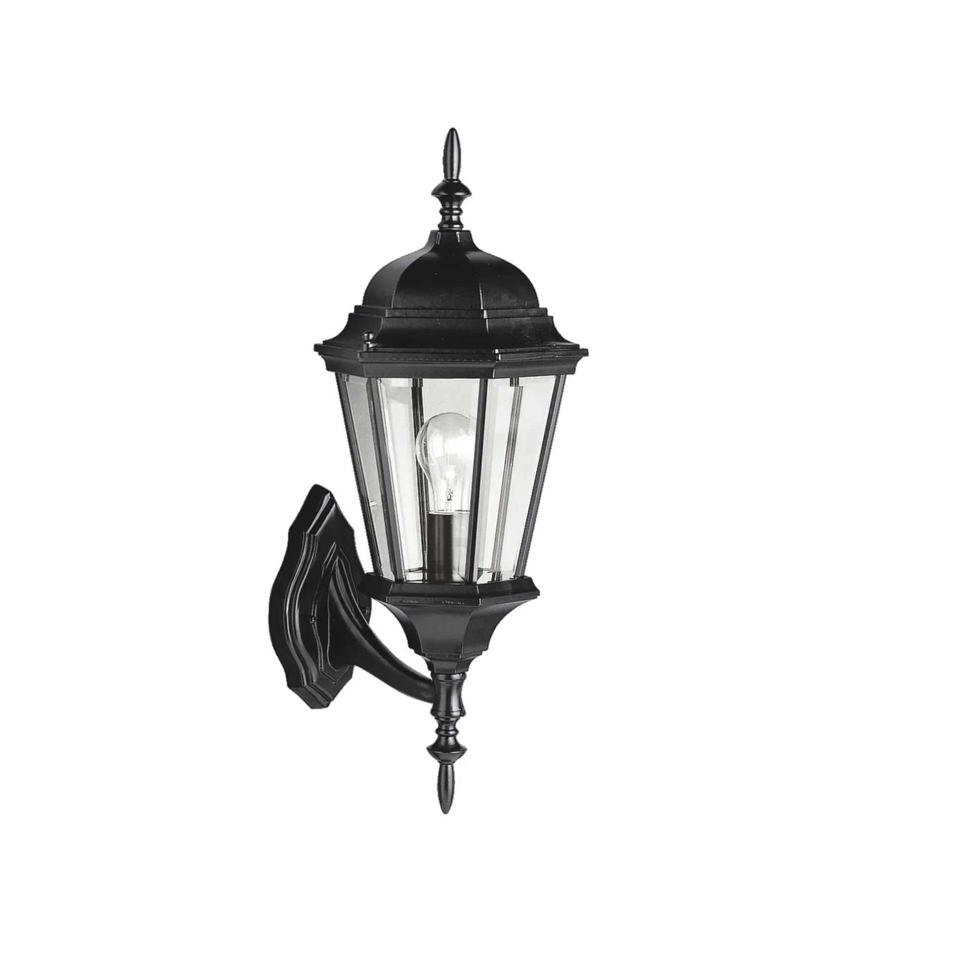 Madison 20" Outdoor Wall Light, Black Finish - Bees Lighting