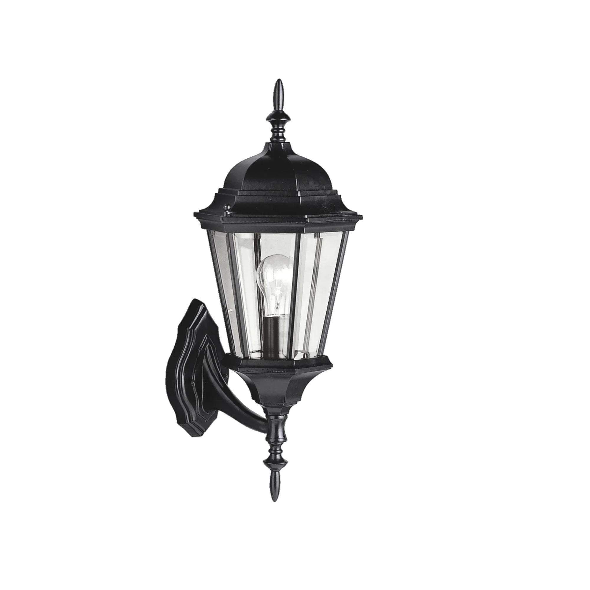 Madison 20" Outdoor Wall Light, Black Finish - Bees Lighting