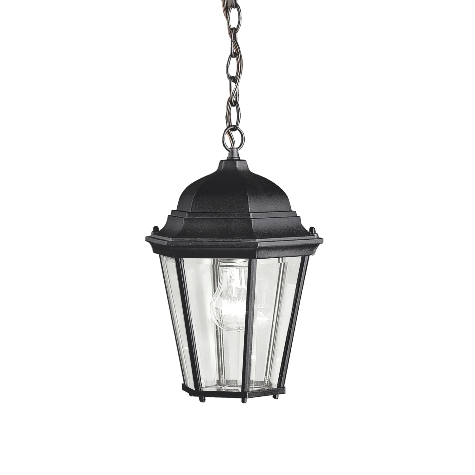 Madison 14" Outdoor Pendant, Black Finish - Bees Lighting