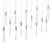 Magic 40" 14-Light LED Linear Pendant, Polished Nickel Finish - Bees Lighting