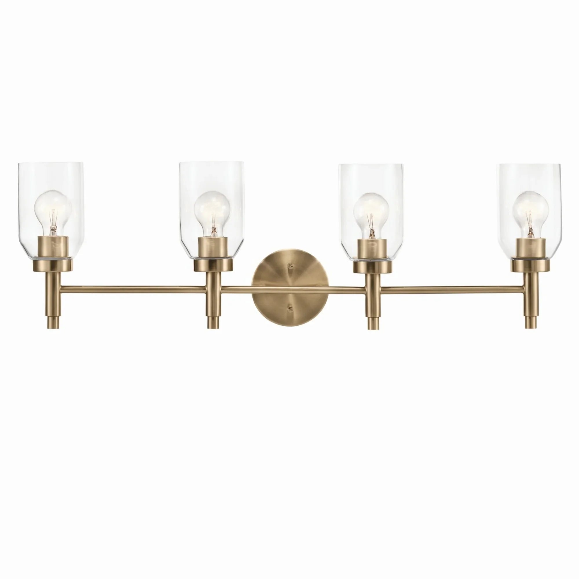 Madden 34" 4-Light Vanity Light, Champagne Bronze Finish - Bees Lighting