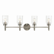 Madden 34" 4-Light Vanity Light, Brushed Nickel Finish - Bees Lighting