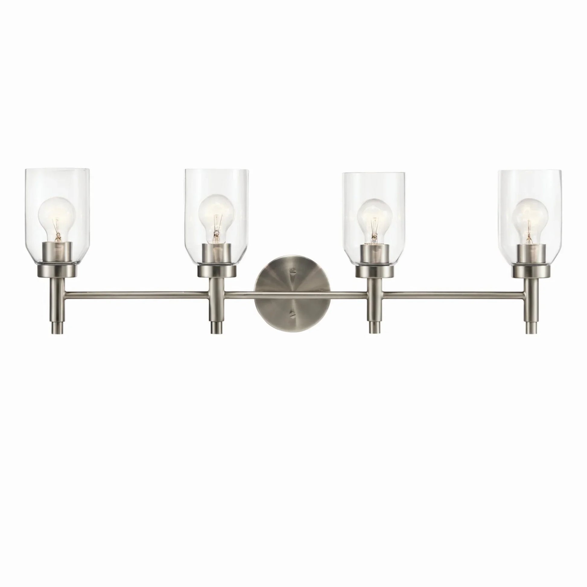 Madden 34" 4-Light Vanity Light, Brushed Nickel Finish - Bees Lighting