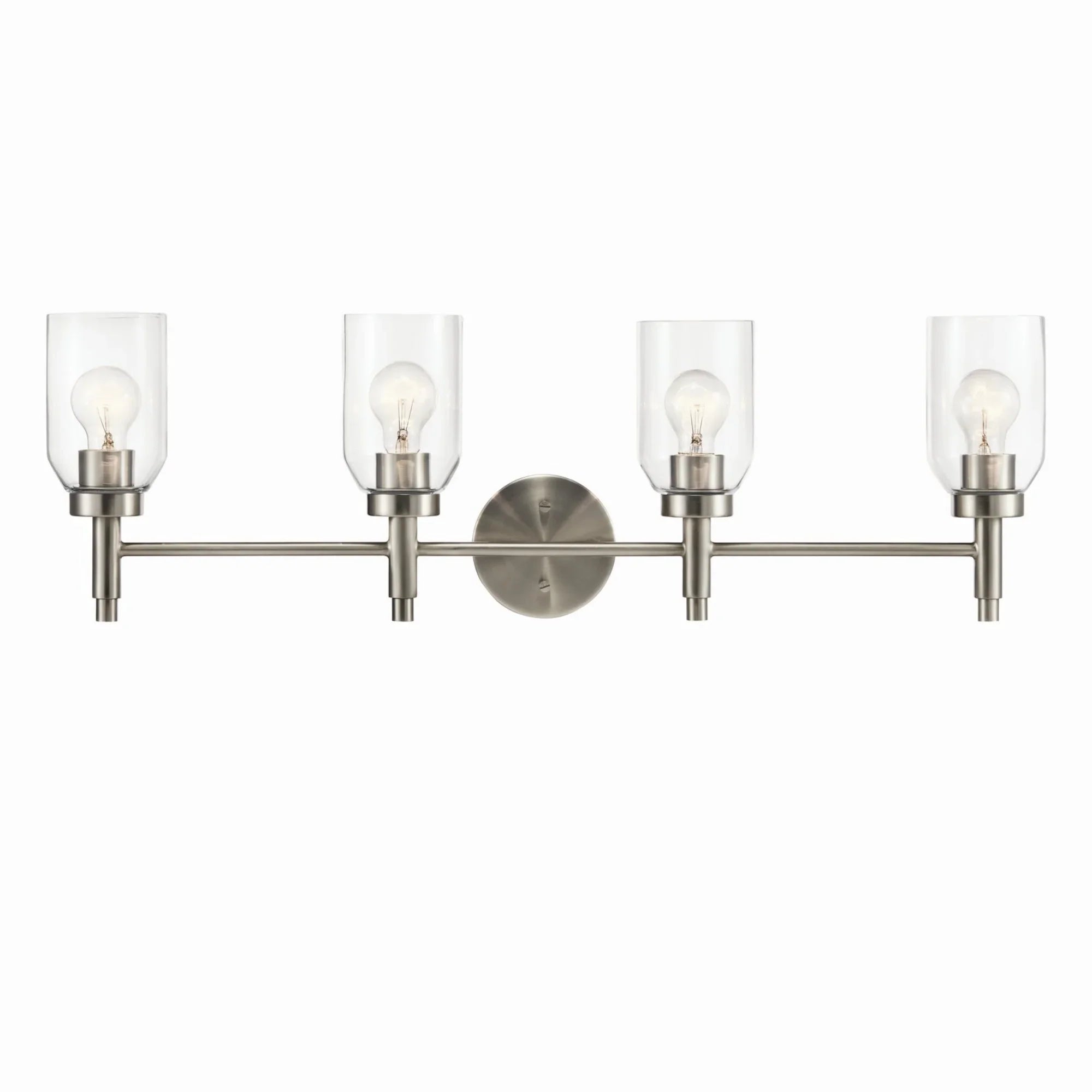 Madden 34" 4-Light Vanity Light, Brushed Nickel Finish - Bees Lighting
