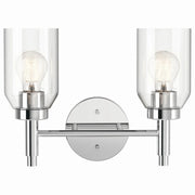 Madden 14" 2-Light Vanity Light, Chrome Finish - Bees Lighting