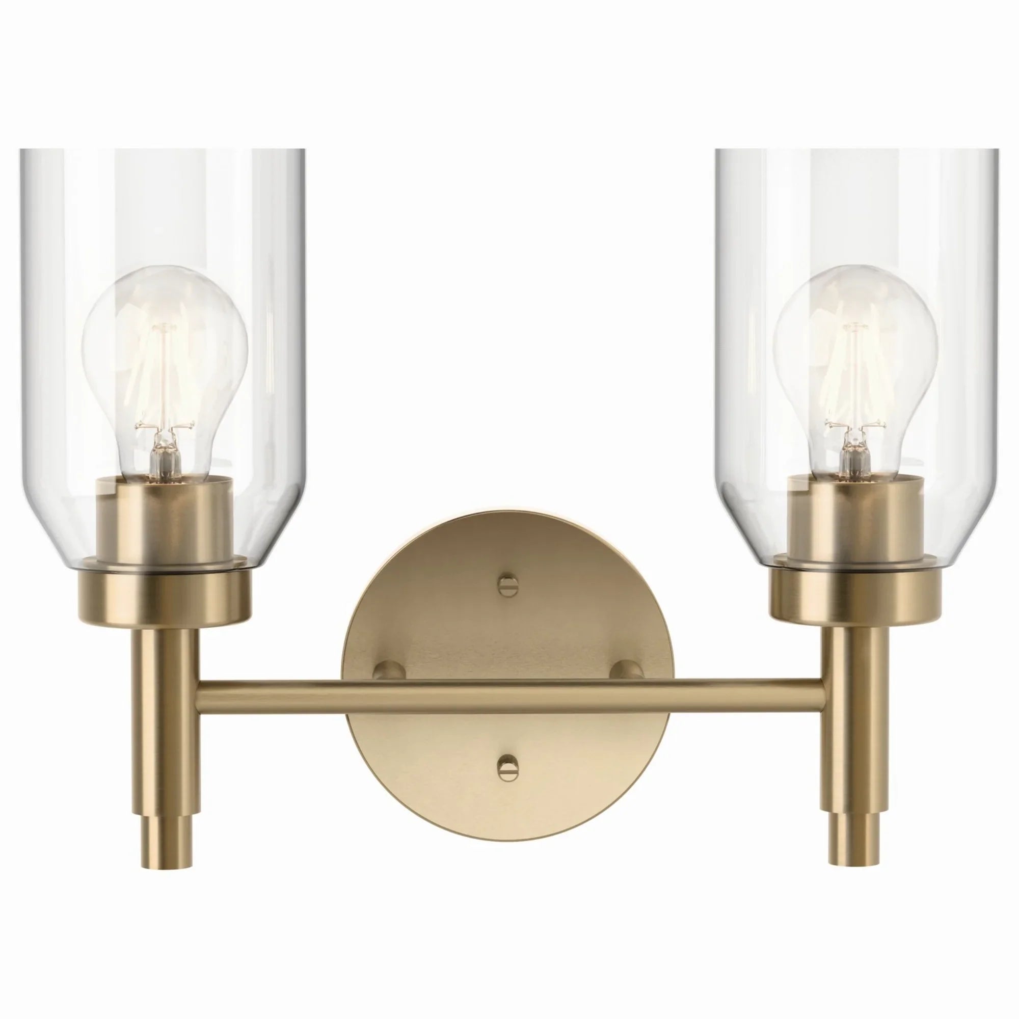 Madden 14" 2-Light Vanity Light, Champagne Bronze Finish - Bees Lighting