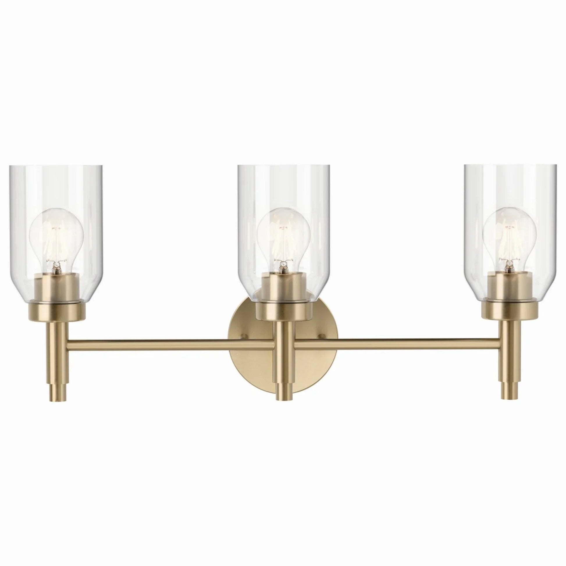 Madden 24" 3-Light Vanity Light, Champagne Bronze Finish - Bees Lighting