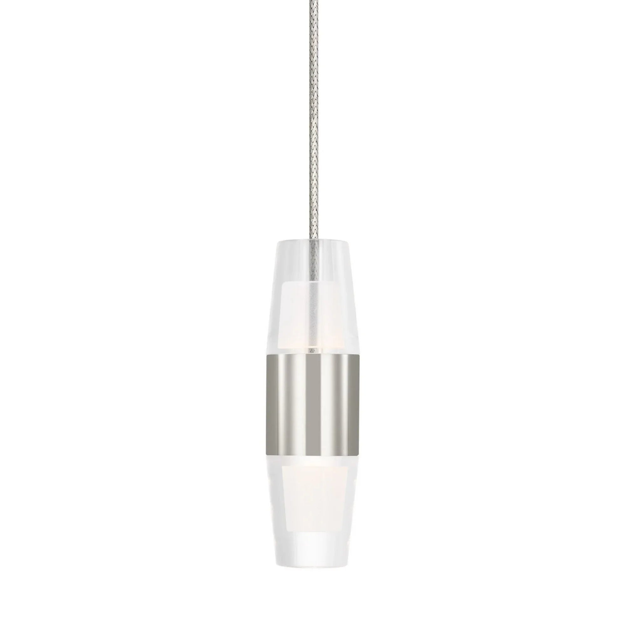 Lassell 5" Monorail LED Pendant, Polished Nickel Finish - Bees Lighting