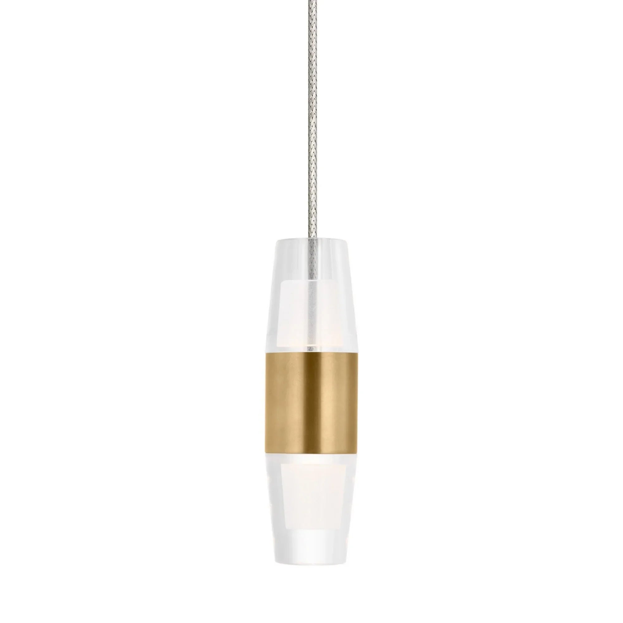 Lassell 5" Monorail LED Pendant, Natural Brass Finish - Bees Lighting