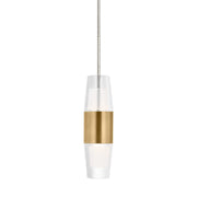Lassell 5" Monopoint LED Pendant, Natural Brass Finish - Bees Lighting