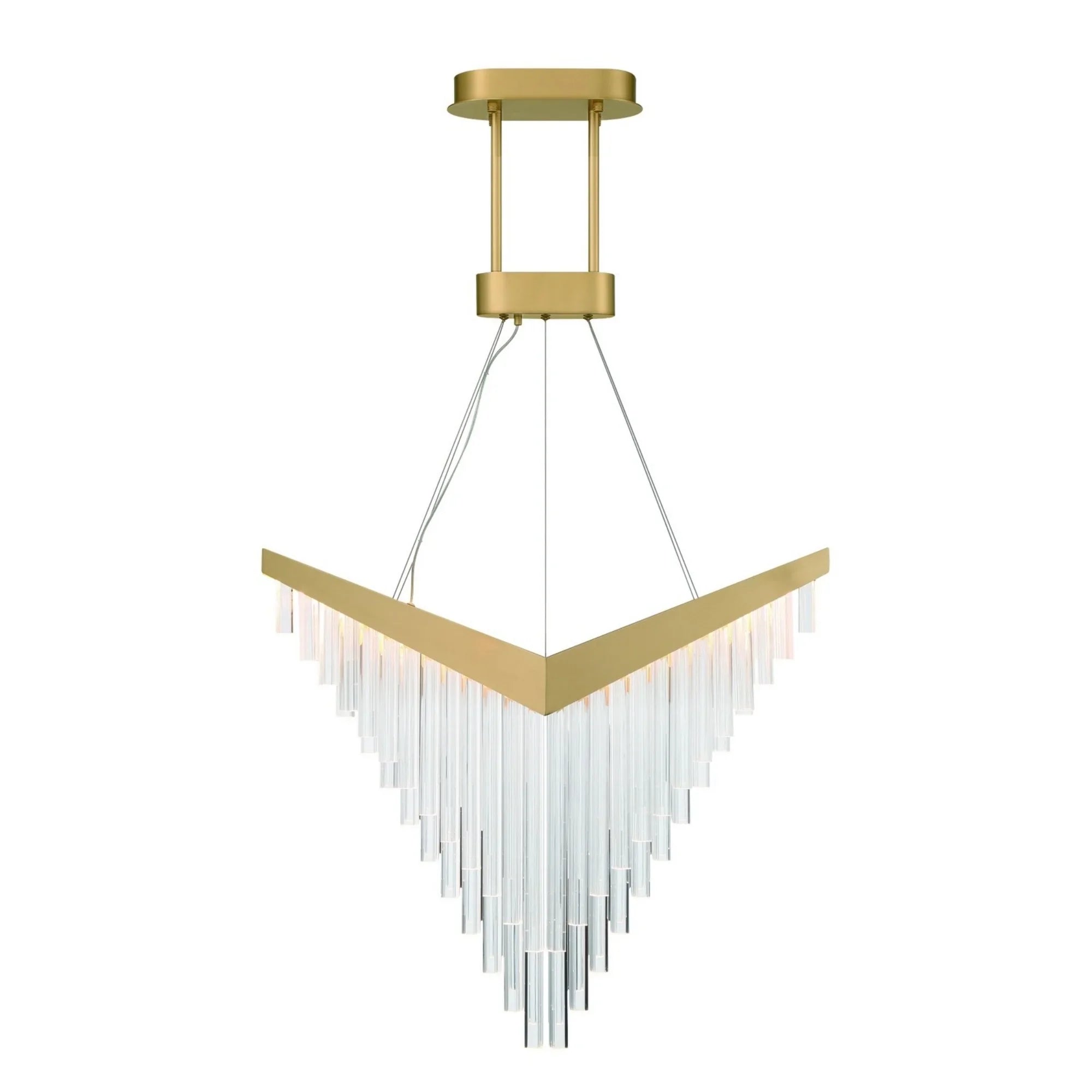 Vivien 32" LED Chandelier, Gold Finish - Bees Lighting