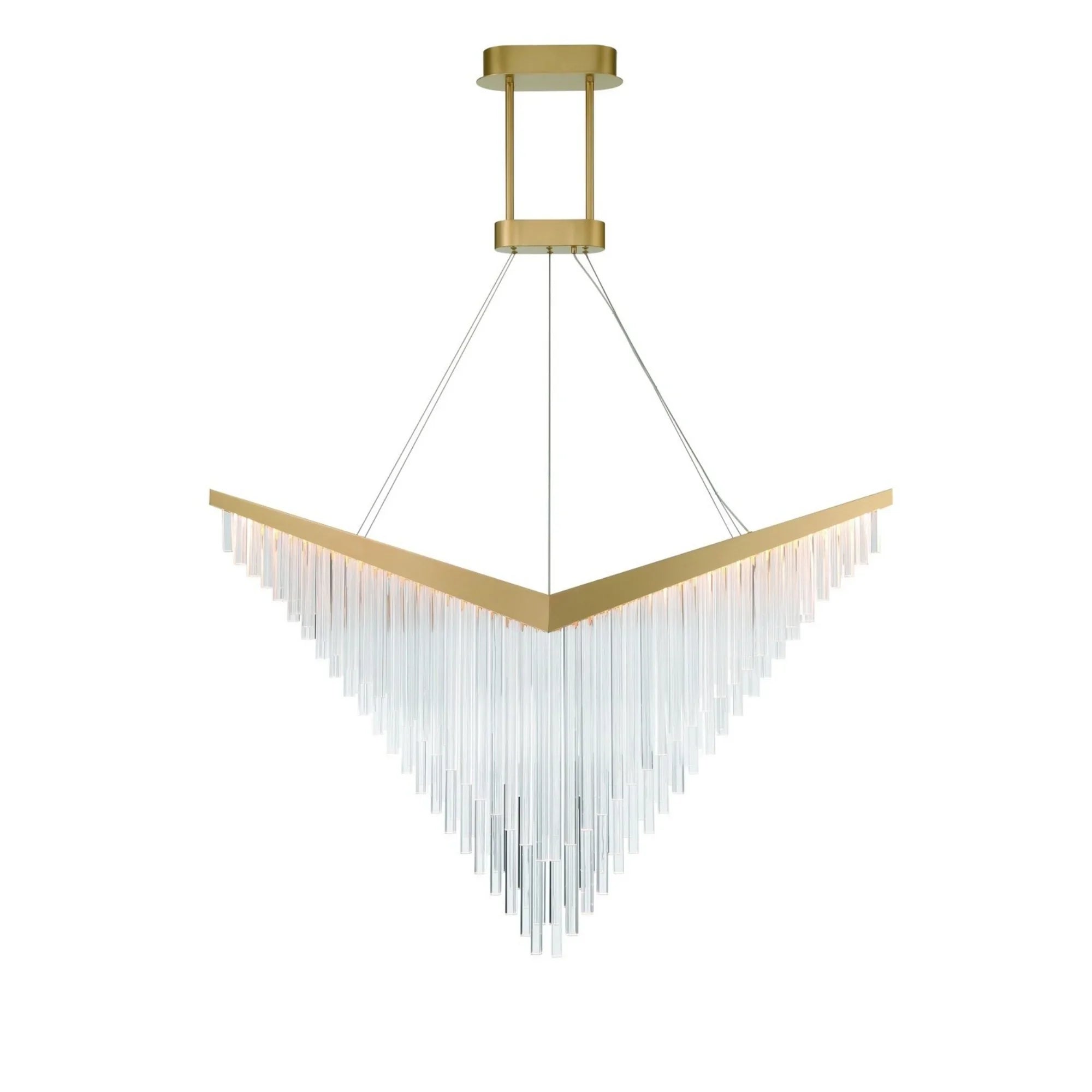 Vivien 60" LED Grand Chandelier, Gold Finish - Bees Lighting