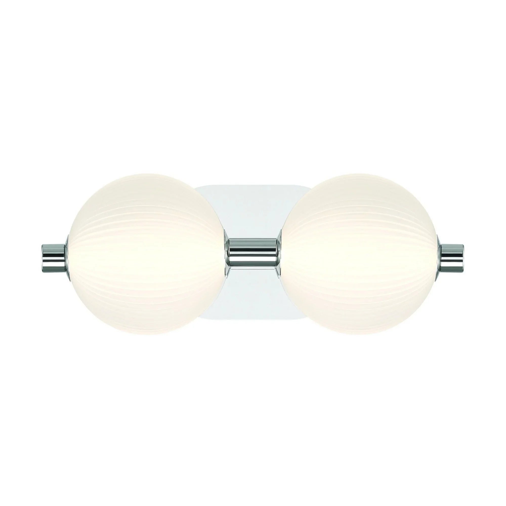 Palmas 2-Light 15" LED Vanity, Polished Nickel Finish - Bees Lighting