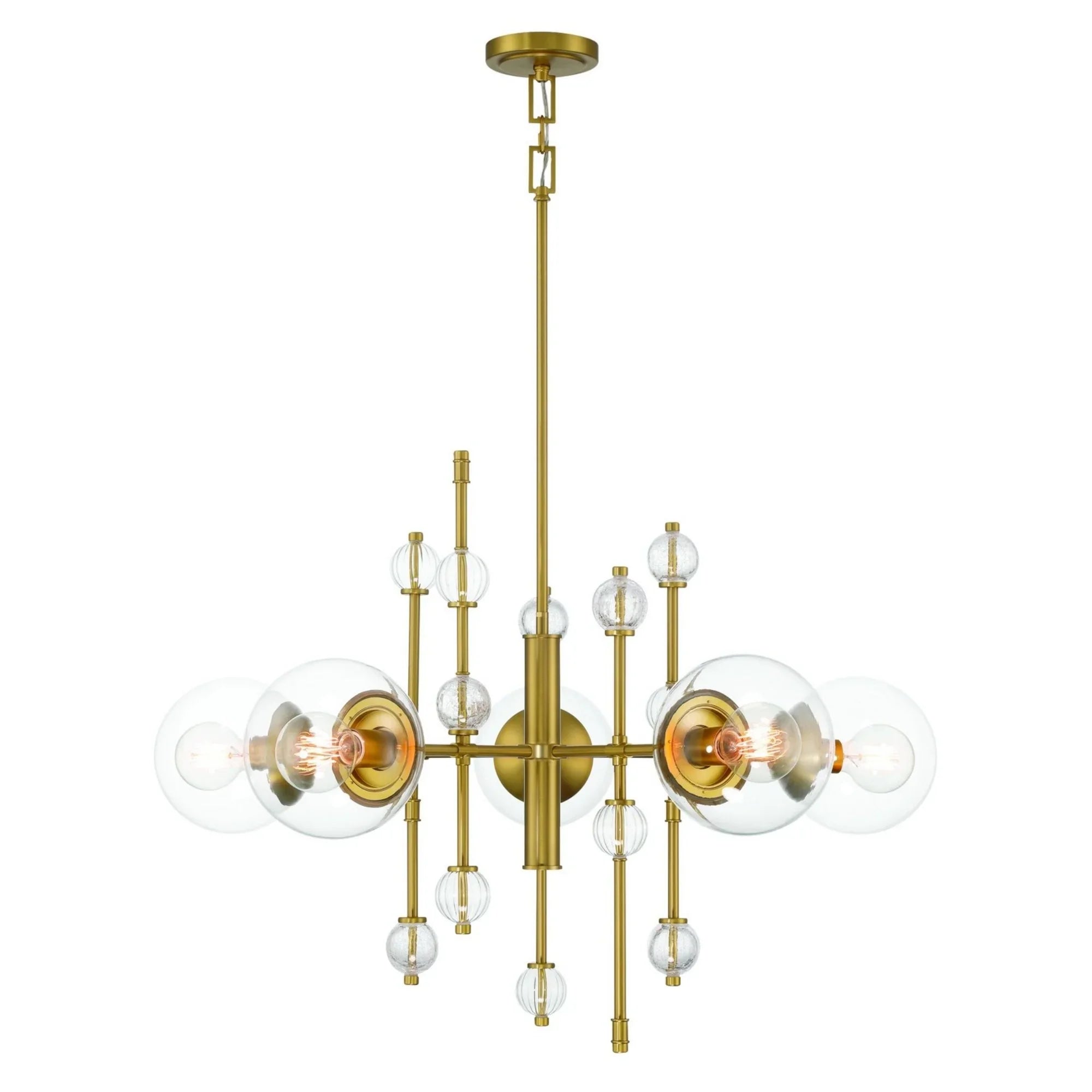 Traiton 5-Light 36" Chandelier, Gold Finish - Bees Lighting