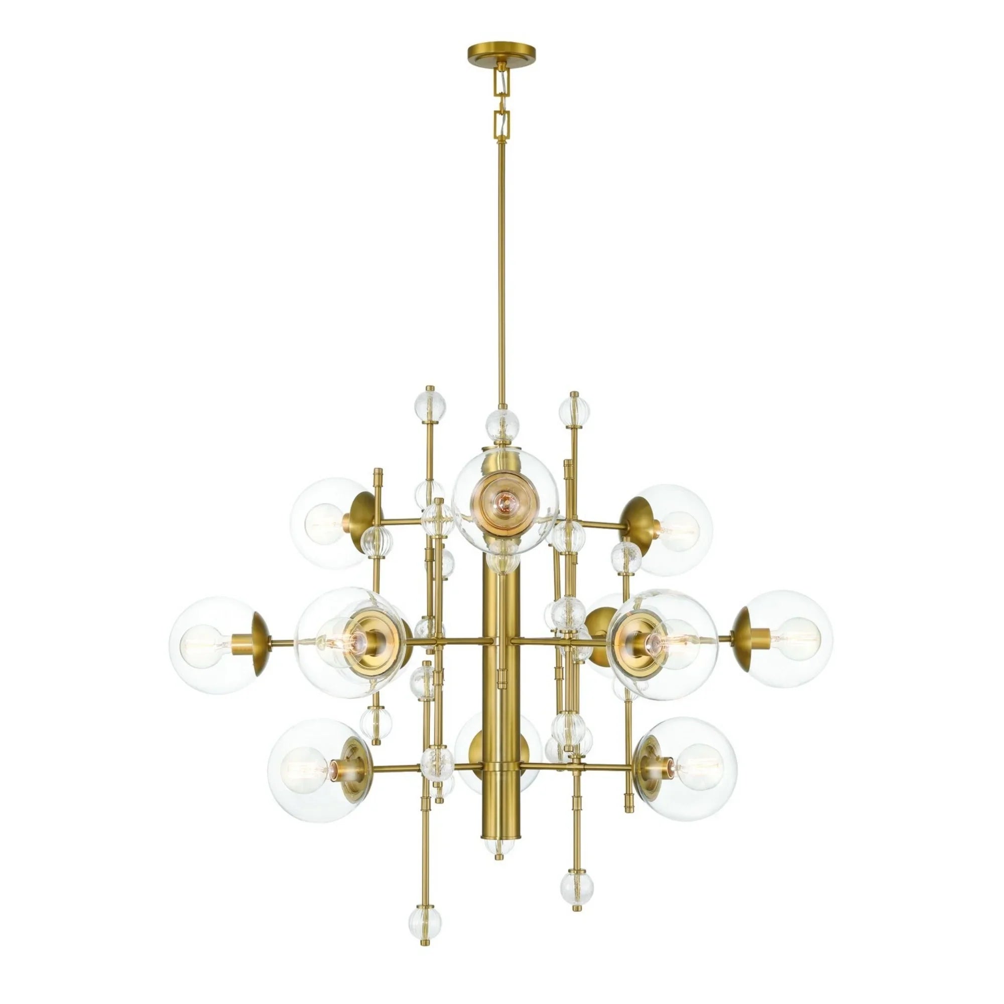 Traiton 3-Tiers 12-Light 48" Grand Chandelier, Gold Finish - Bees Lighting