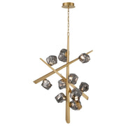 Thorah 10-Light 36" LED Grand Chandelier, Gold Finish - Bees Lighting