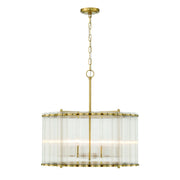 Glasbury 6-Light 24" Chandelier, Gold Finish - Bees Lighting
