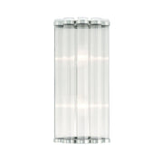 Glasbury 14" Wall Sconce, Polished Nickel Finish - Bees Lighting