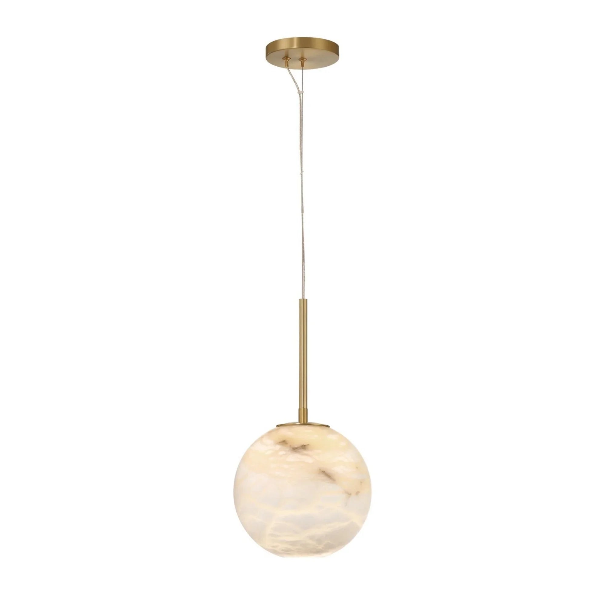 Kepler 8" LED Mini Pendant, Gold Finish - Bees Lighting