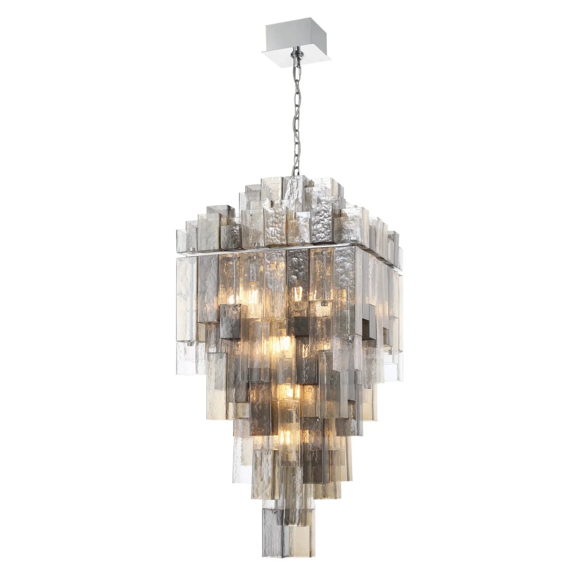 Altesa 20-Light 46" Grand Chandelier, Chrome Finish - Bees Lighting