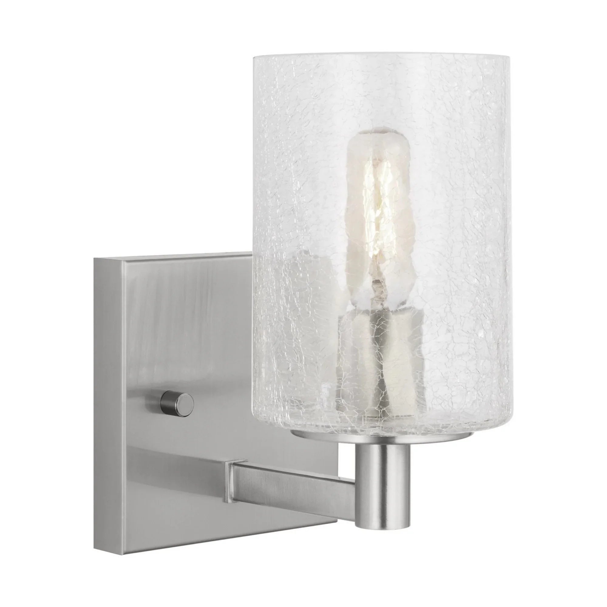 Parker 8" Bath Sconce, Brushed Steel Finish - Bees Lighting