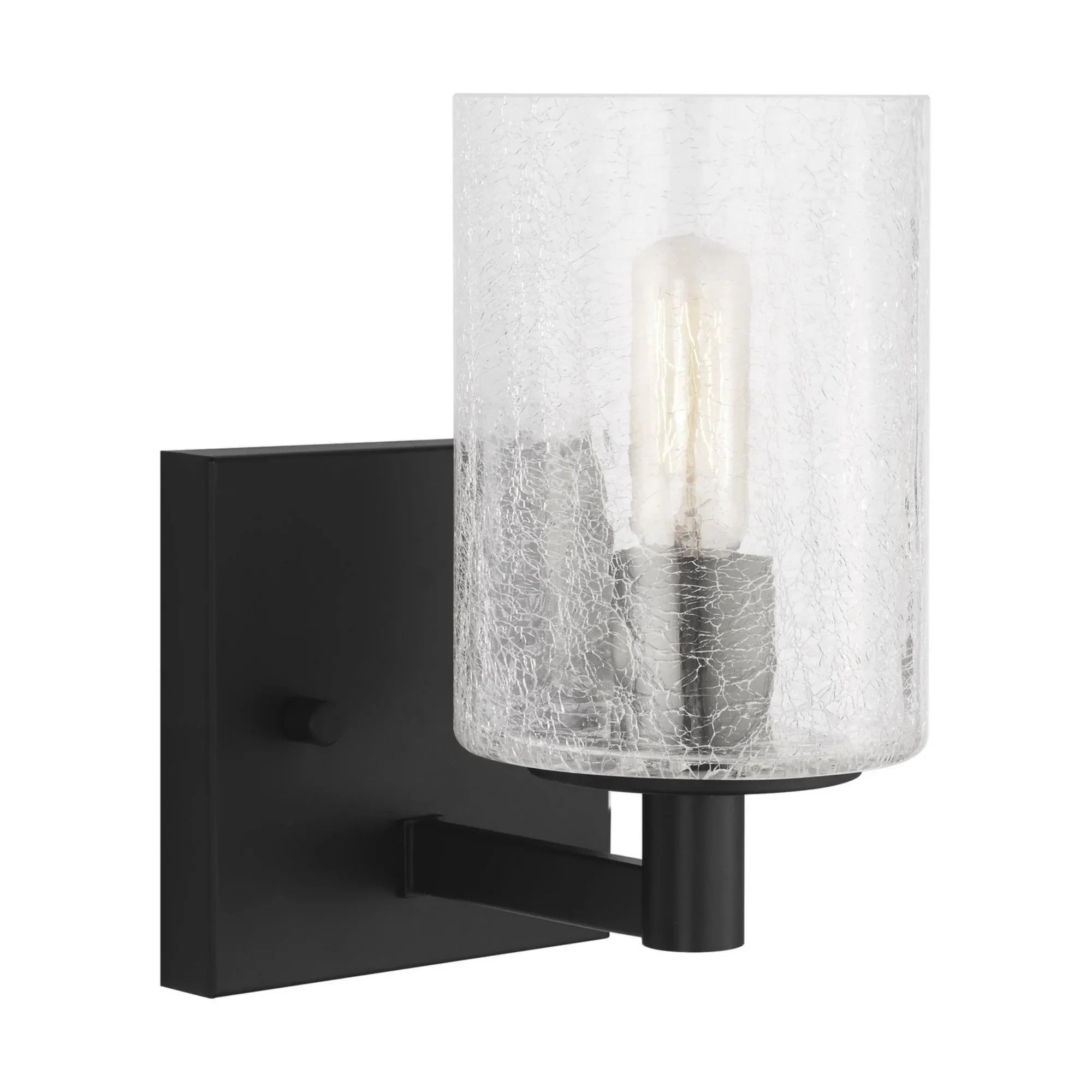 Parker 8" Bath Sconce, Midnight Black Finish - Bees Lighting