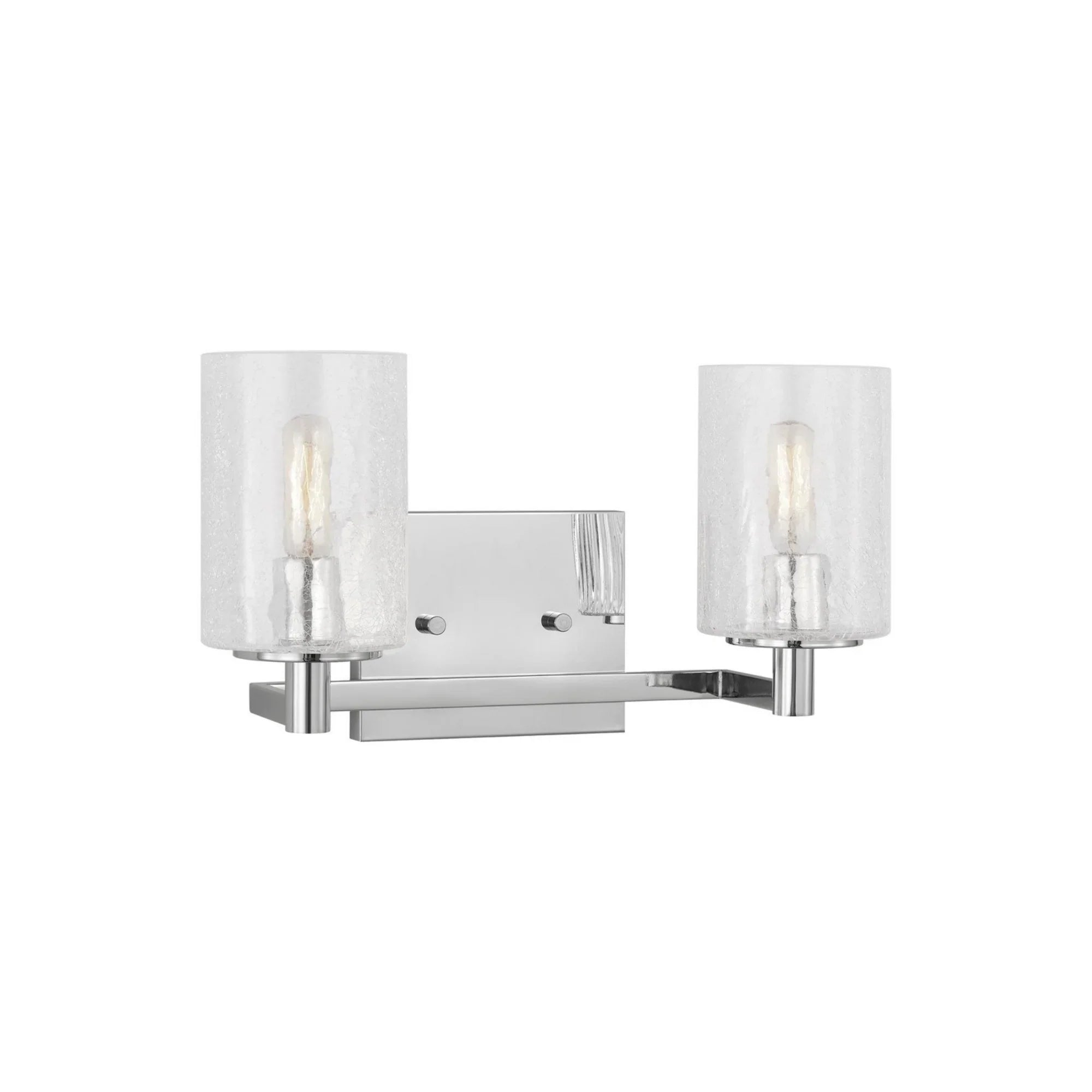 Parker 14" 2-Light Bathroom Vanity, Chrome Finish - Bees Lighting