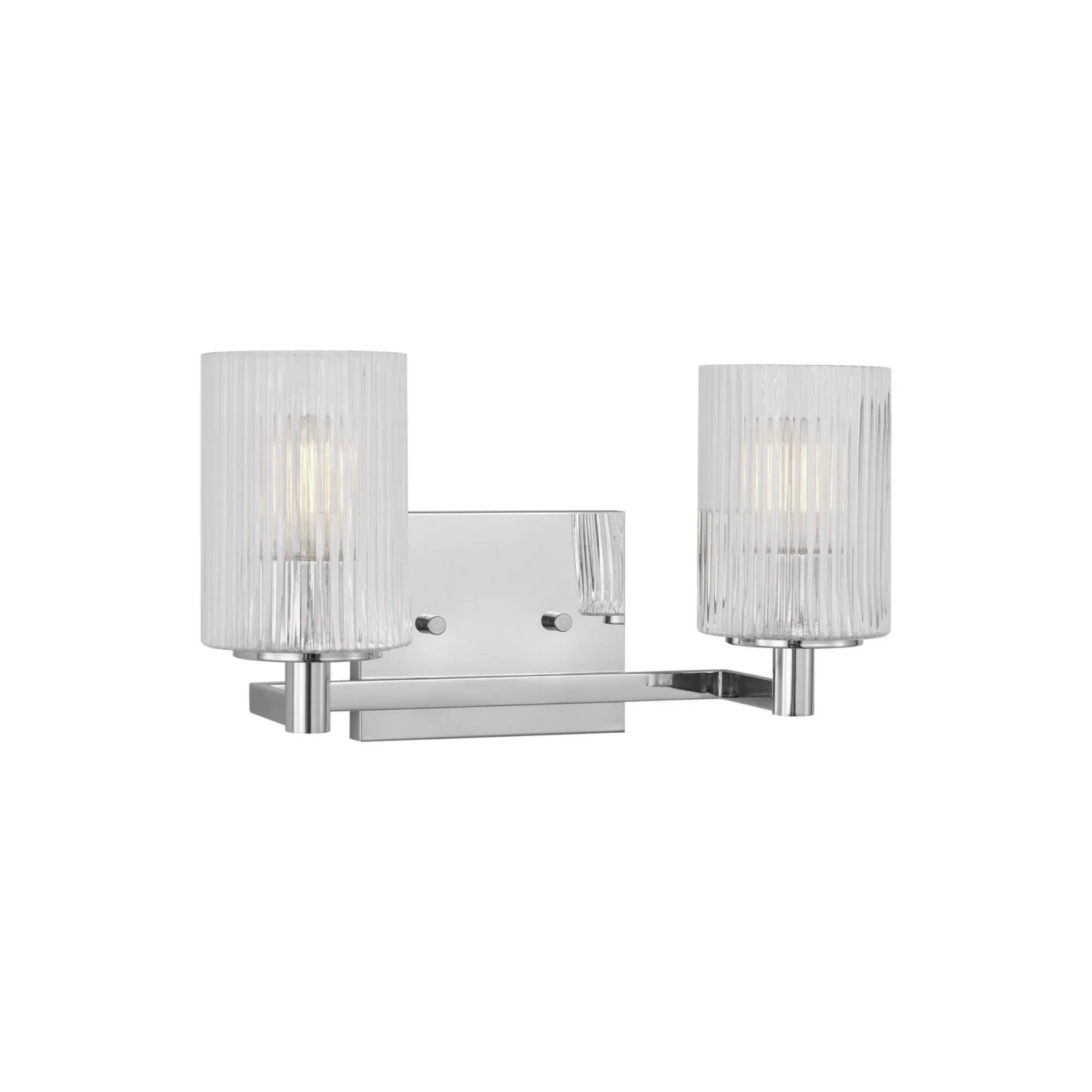 Lando 14" 2-Light Bathroom Vanity, Chrome Finish - Bees Lighting