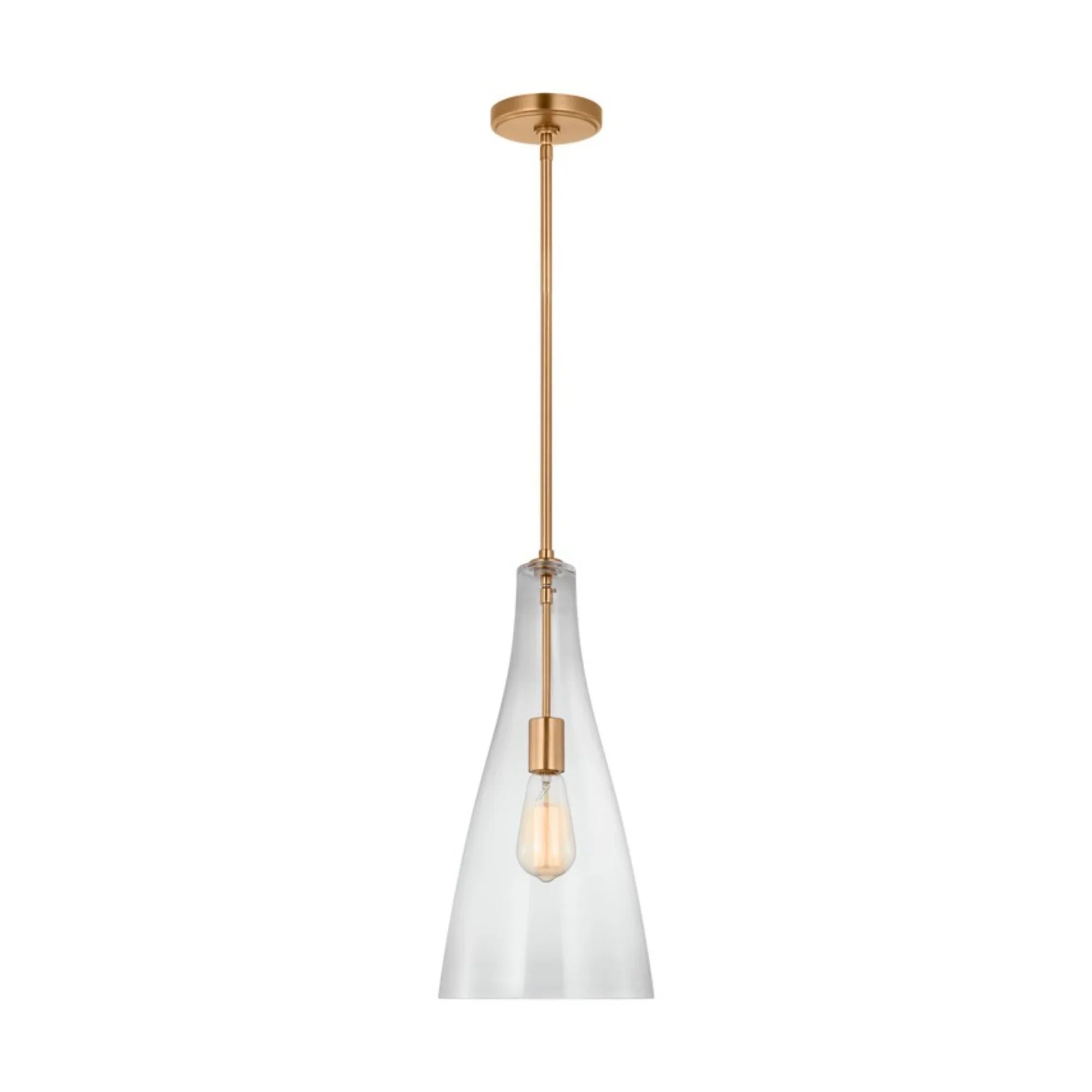 Arilda 9" Pendant, Satin Brass Finish - Bees Lighting