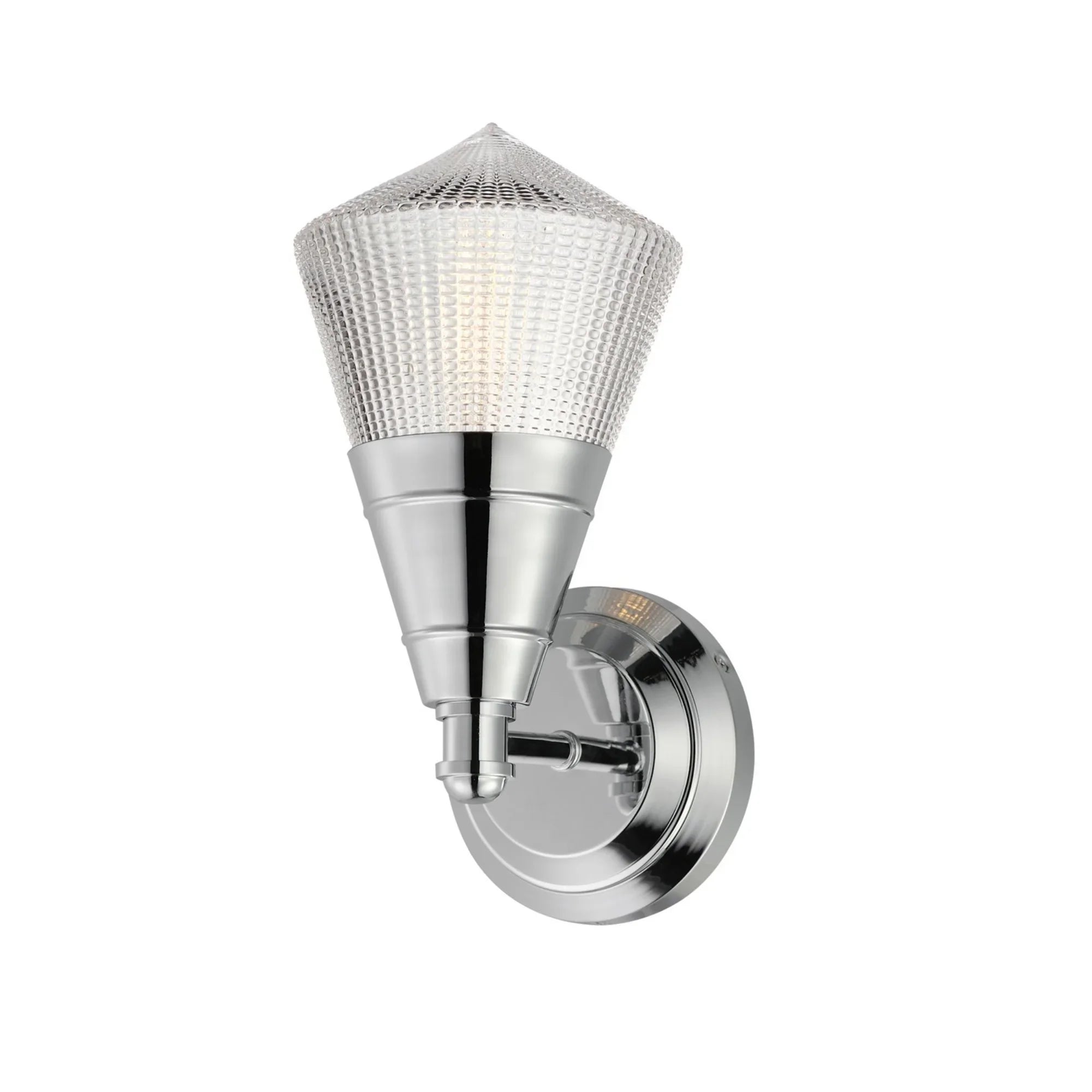 Hargreaves 12" Wall Sconce, Polished Chrome Finish - Bees Lighting