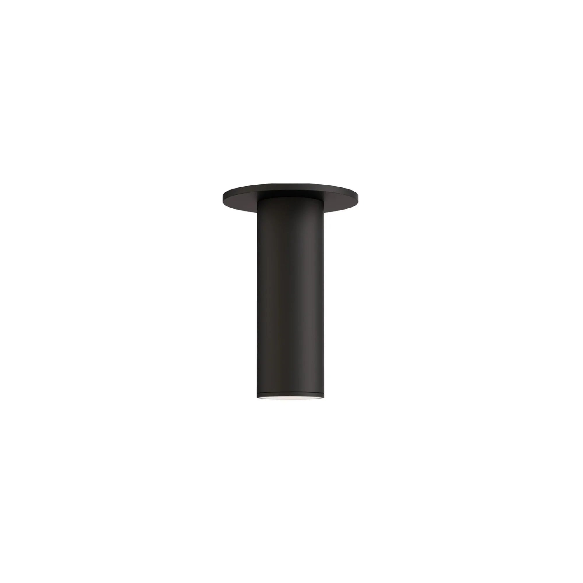 Calibro 8" LED Outdoor Flush Mount, Architectural Bronze Finish - Bees Lighting