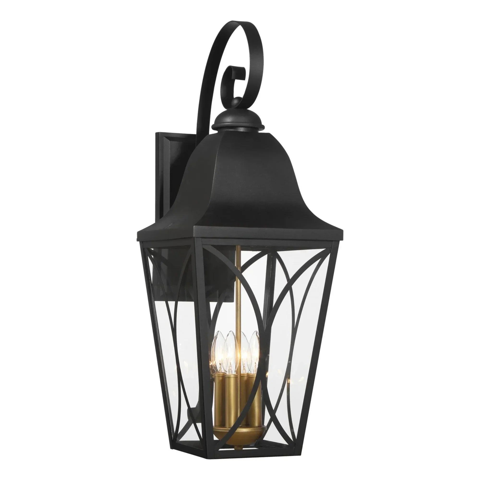 Cardigan Outdoor Wall Sconce Black Finish - Bees Lighting