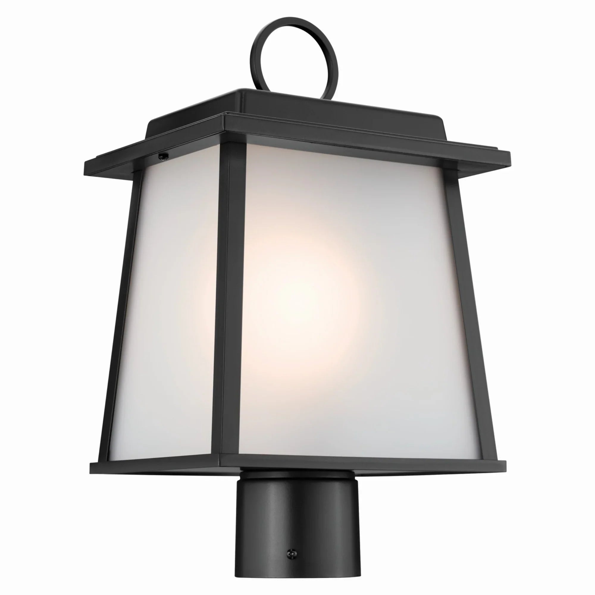 Noward 15" Outdoor Post Light, Black Finish - Bees Lighting