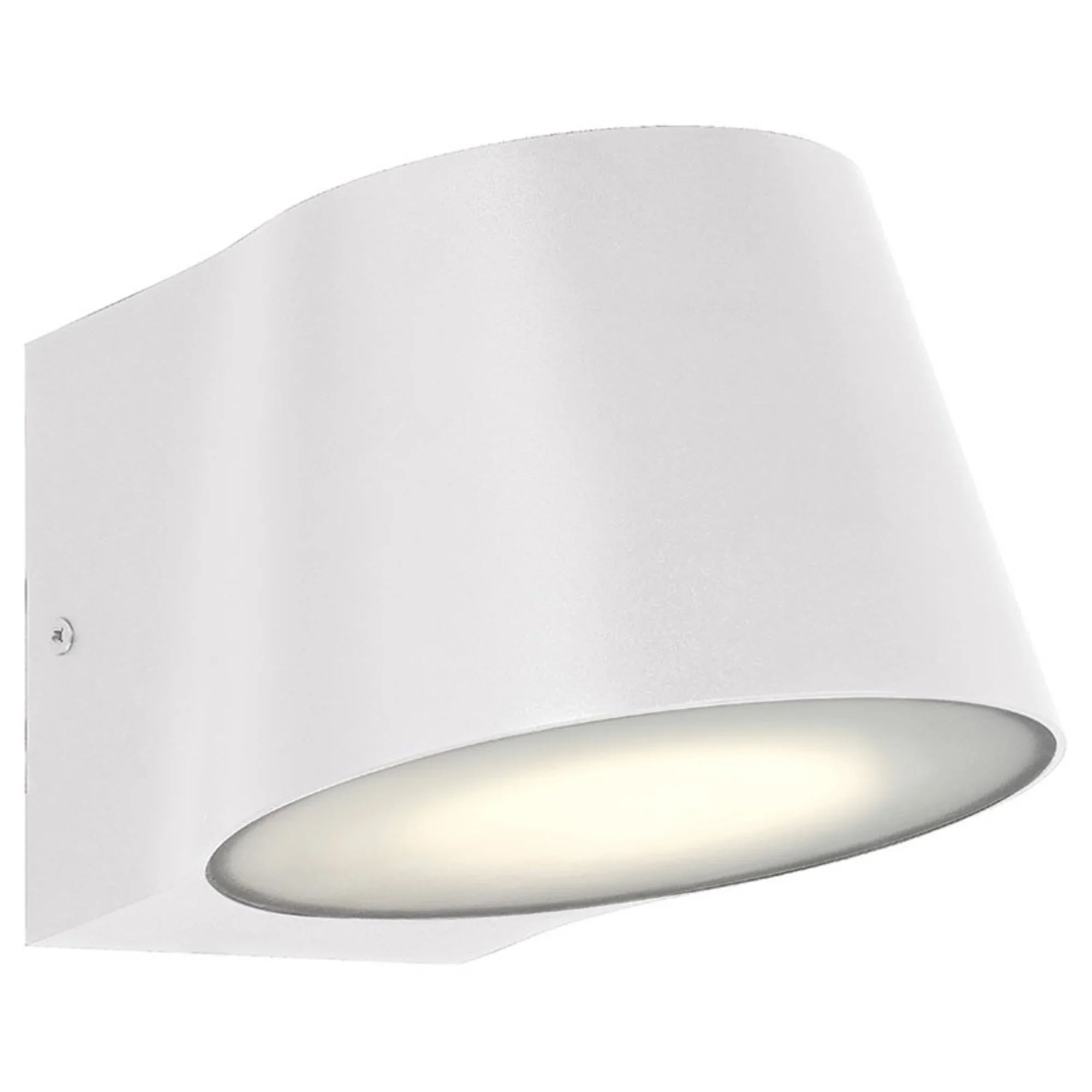 Ry 7" LED Outdoor Wall Sconce, White Finish - Bees Lighting