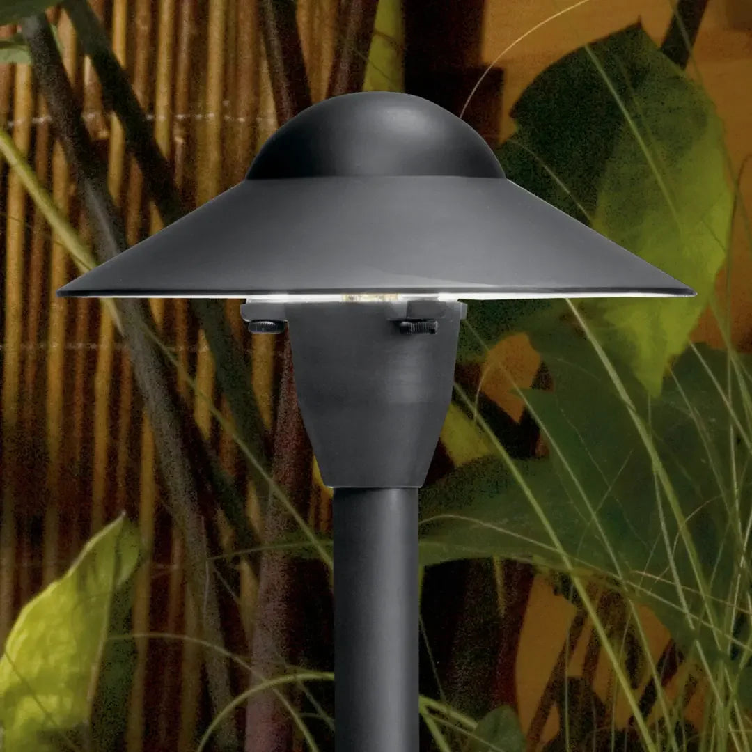 6" Dome Path Light Textured Black - Bees Lighting