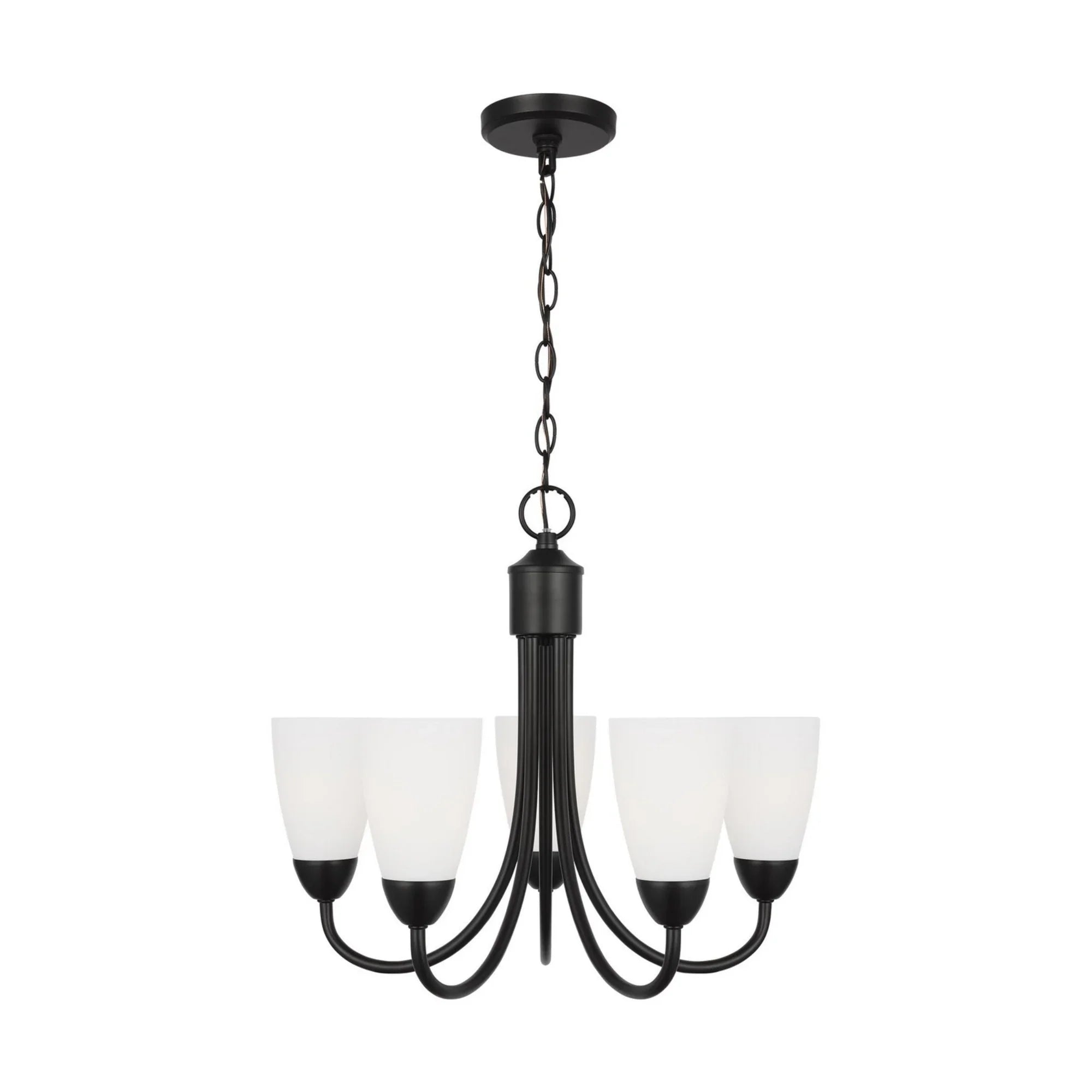 Seville 21" 5-Light LED Chandelier, Midnight Black Finish - Bees Lighting