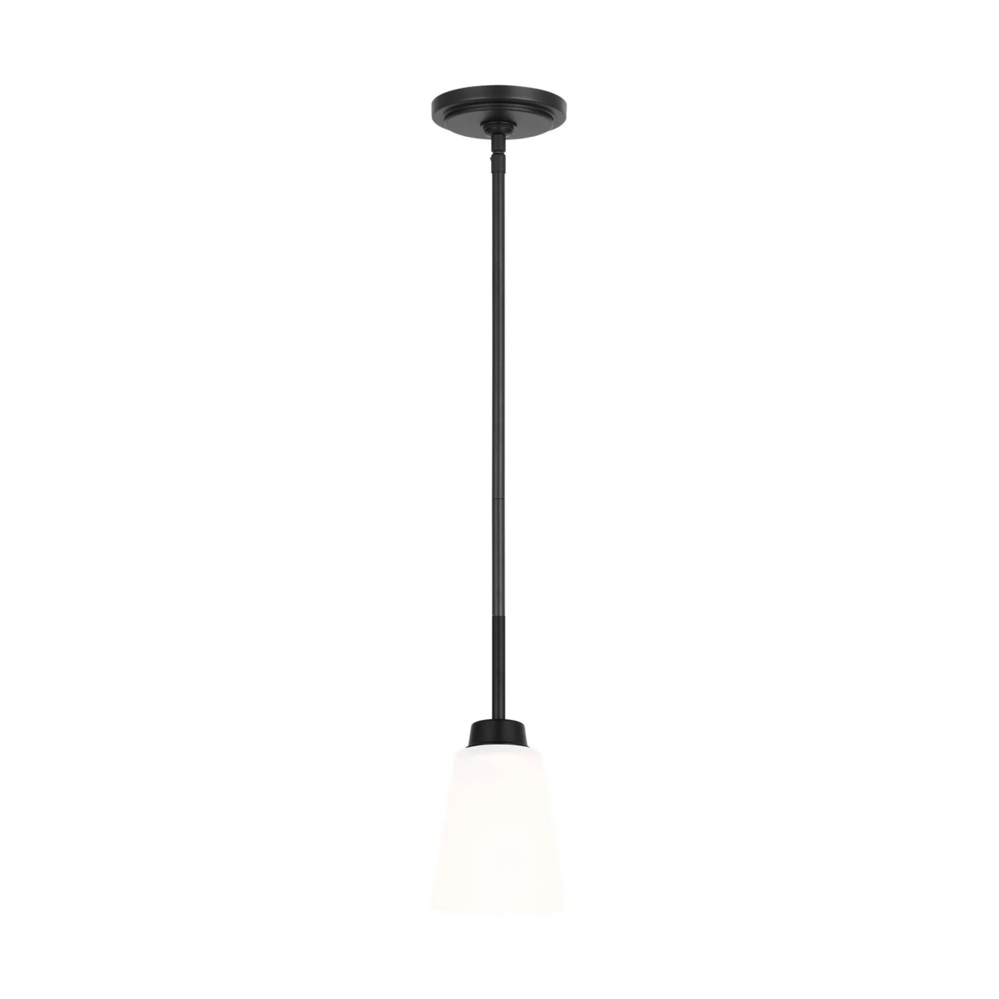 Kerrville 4" LED Mini Pendant, Midnight Black Finish - Bees Lighting