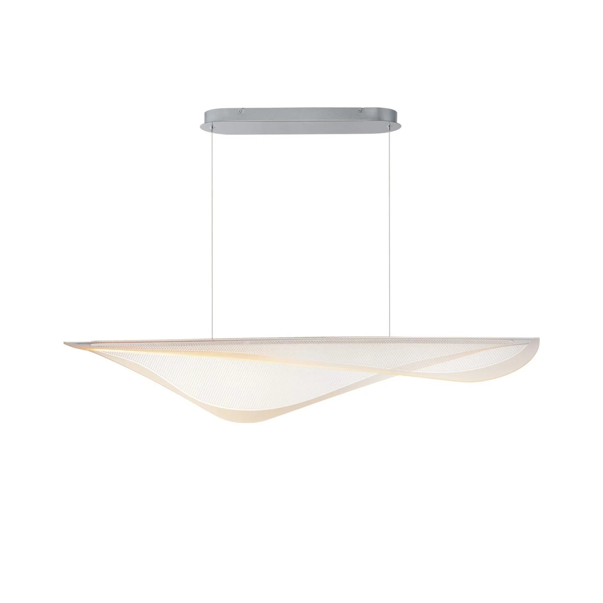 Manta 47" LED Linear Pendant, Polished Chrome Finish - Bees Lighting