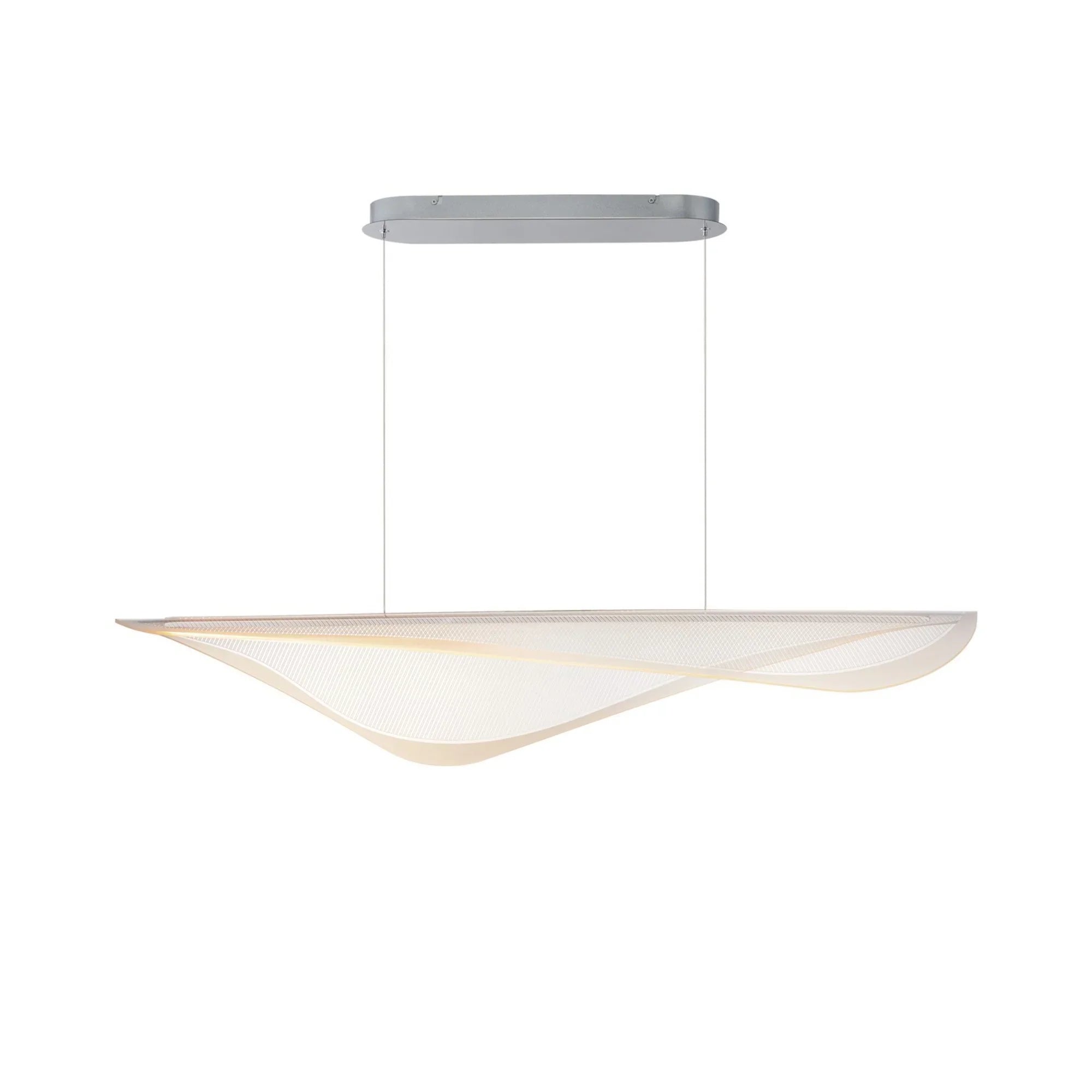 Manta 47" LED Linear Pendant, Polished Chrome Finish - Bees Lighting