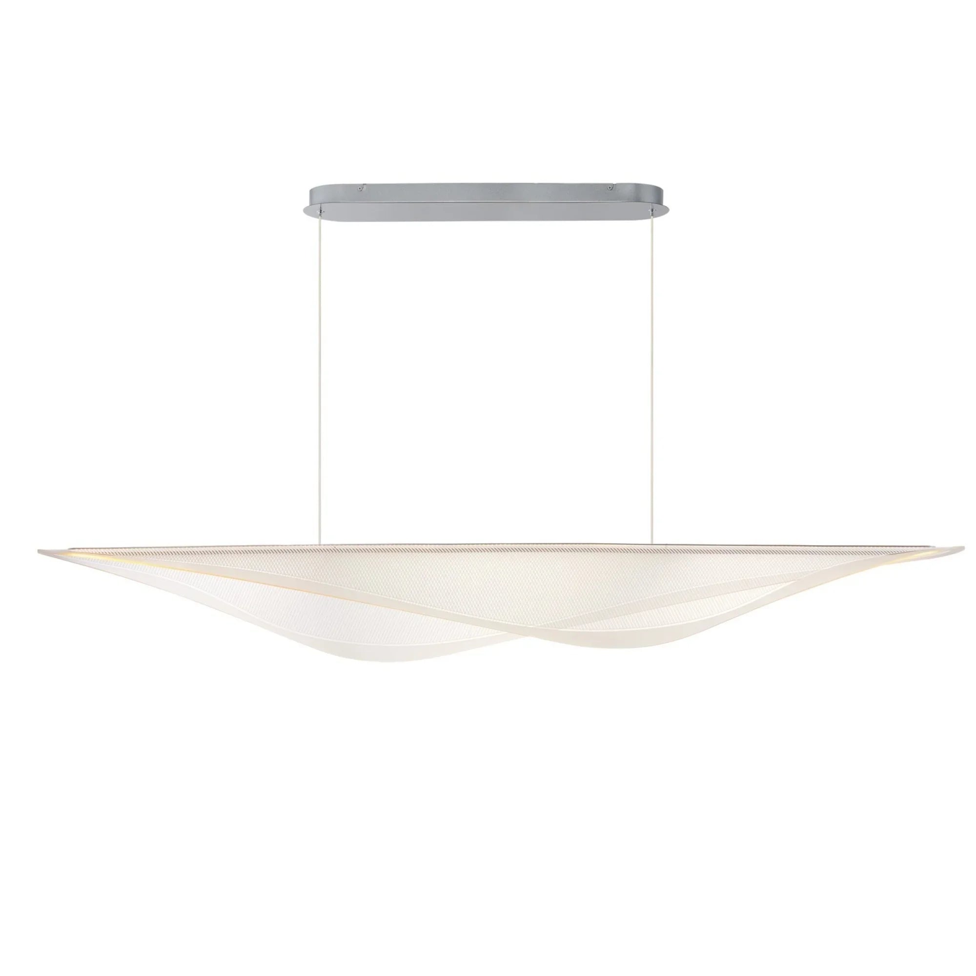 Manta 70" LED Linear Pendant, Polished Chrome Finish - Bees Lighting