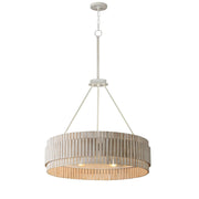 Satori 43" 6-Light Chandelier, Ecru Finish - Bees Lighting