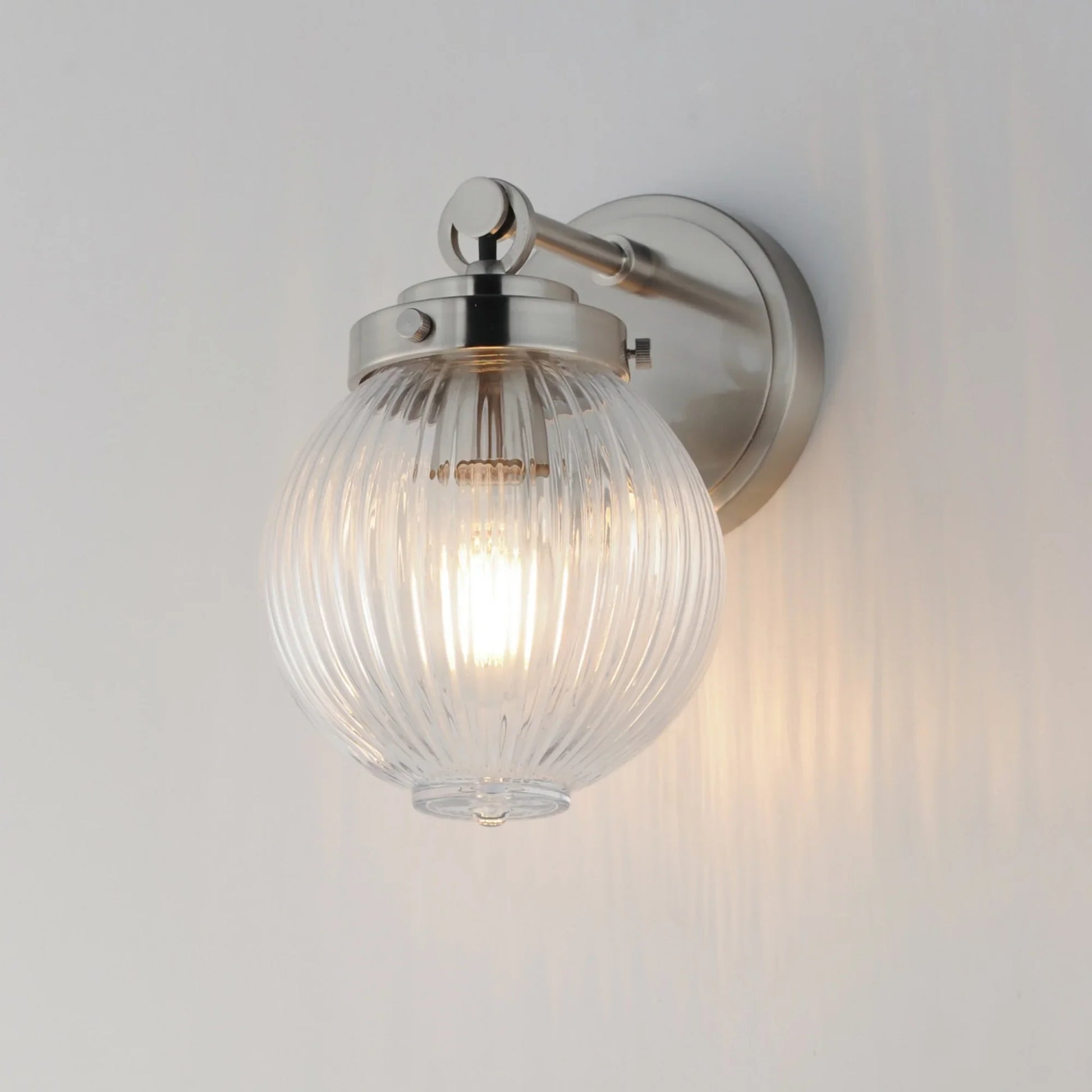 Kasbah 9" Wall Sconce, Satin Nickel Finish - Bees Lighting