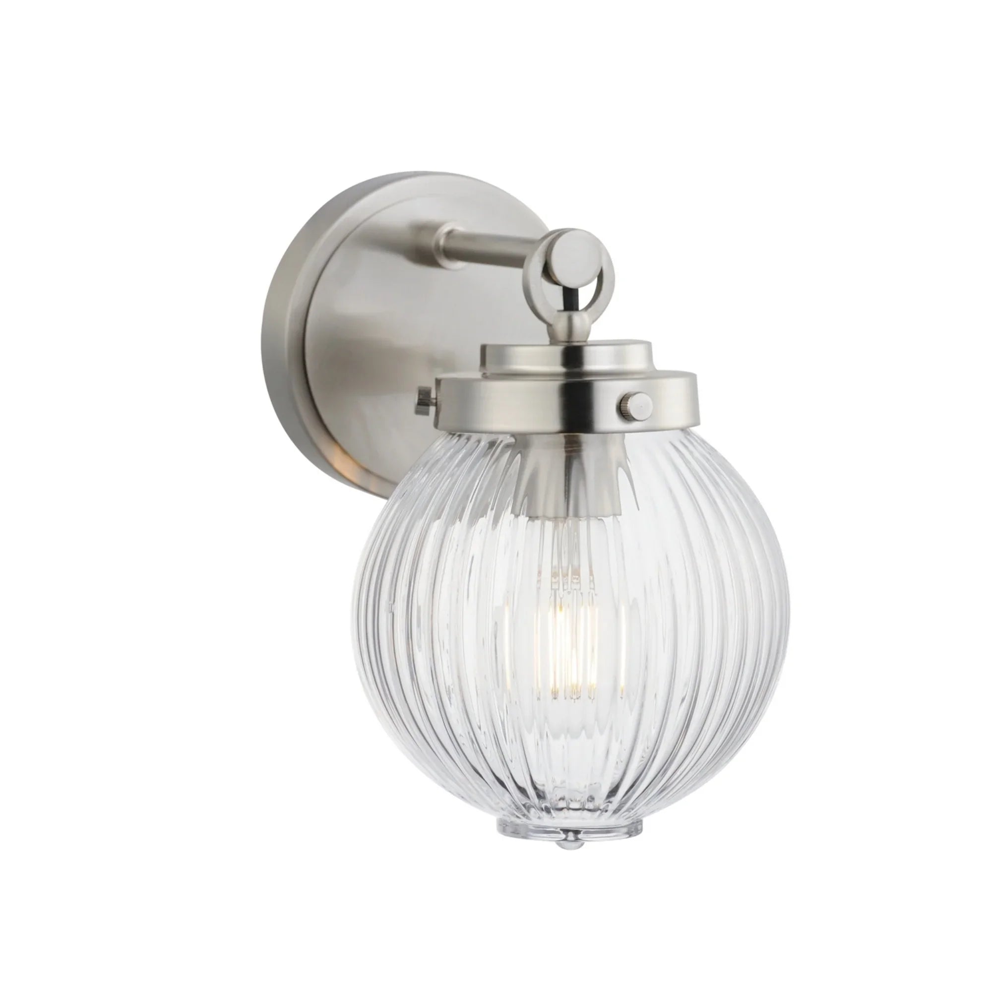 Kasbah 9" Wall Sconce, Satin Nickel Finish - Bees Lighting