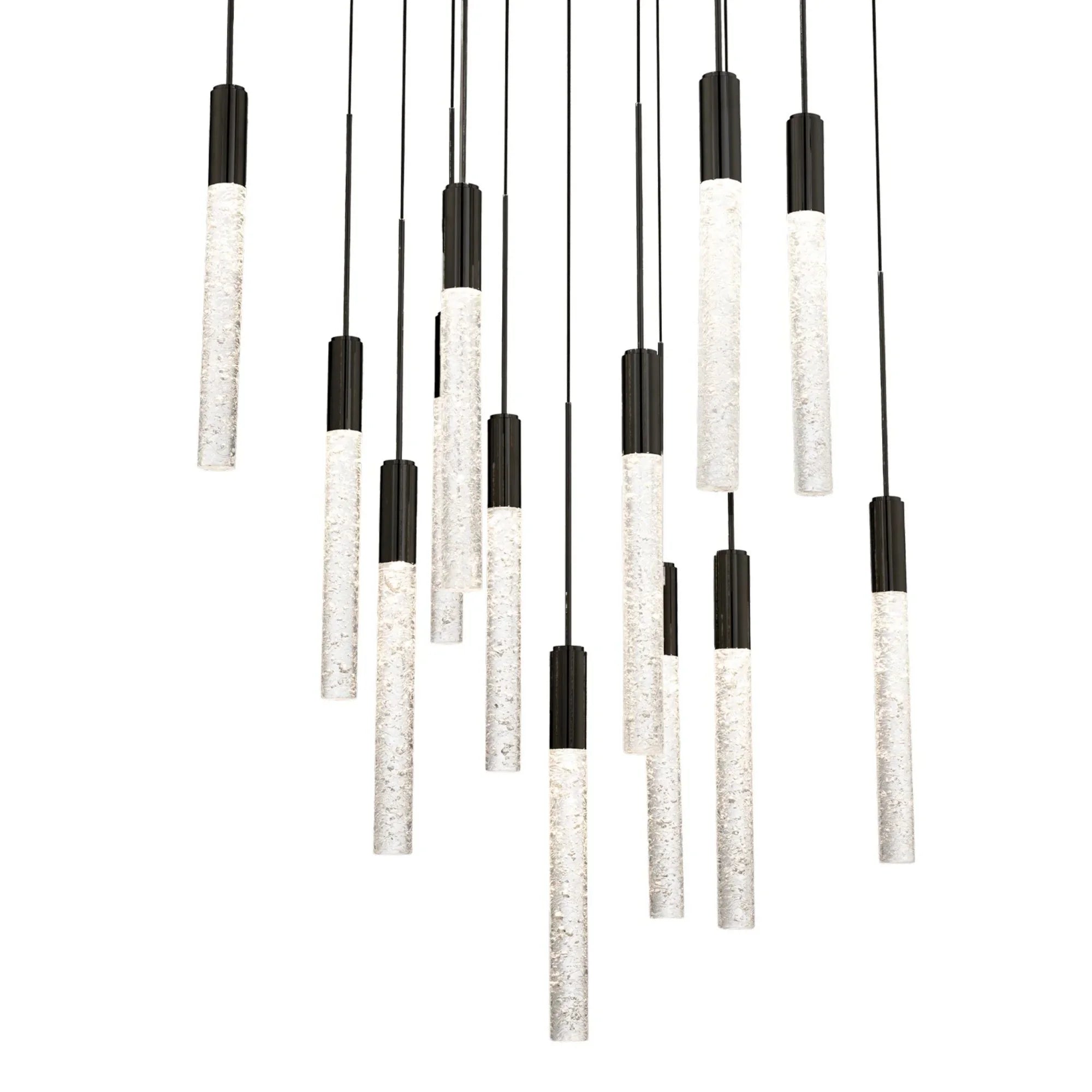 Magic 20" 13-Light LED Pendant, Black Finish - Bees Lighting
