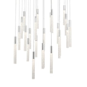Magic 28" 25-Light LED Pendant, Polished Nickel Finish - Bees Lighting